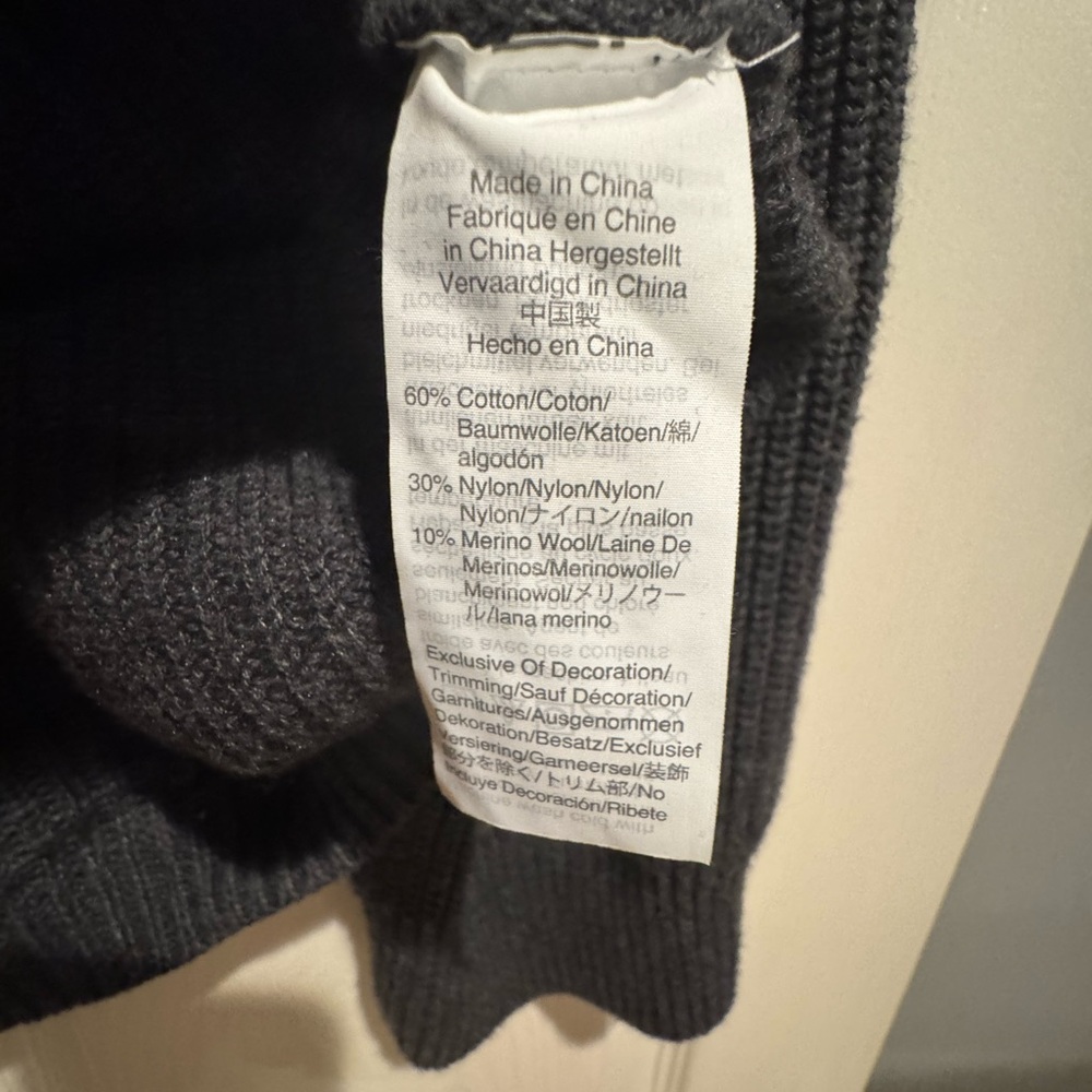 J. Crew Charcoal Sweater with Black Bow - Picture 4 of 5